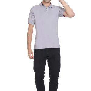 T-shirt de sport pour homme en 100 % laine mérinos, col en V, séchage rapide, respirant, vêtements décontractés pour l'extérieur - Product Image 2