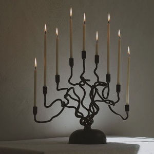 Nouveauté KRAFT WORLD CHI-209 Support de bougie en métal de qualité supérieure, fait à la main, durable, portable, écologique, décoration luxueuse - Product Image 5