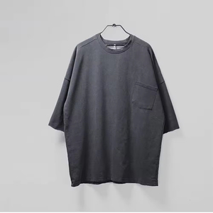 เสื้อยืดทรงบ็อกซี่ผู้ชายสั่งทำพิเศษ ผ้าฝ้าย 100% 300 กรัม แห้งเร็ว ระบายอากาศดี เป็นมิตรกับสิ่งแวดล้อม ทรงไหล่ตก ผ้าถักเนื้อนุ่มขนาดใหญ่พิเศษ - Product Image 3
