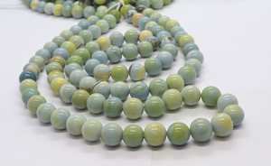 Cuentas de Ópalo Verde Natural AAA, Lisas y Redondas, de 8-9 mm, Cuentas de Ópalo Verde Redondas, Cuentas de Ópalo Verde Suelto de Primera Calidad - Product Image 6