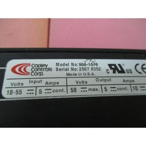 Hoja de Datos del Amplificador 800-1570 de Copley Controls Corp. - Equipo y Piezas de Semiconductores de Confianza de Marca Global - Product Image 6