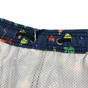 Shorts de bain pour hommes, décontractés, vintage, 100% coton, séchage rapide, respirants, élastiques, pour la plage et le surf - Product Image 3