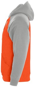 Sweat-shirt à capuche à manches raglan pour homme, rouge et gris, en polaire, coupe décontractée, avec poche, pour l'automne - Product Image 6