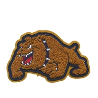 Patch en chenille lettre B à thermocoller, badge brodé alphabet pour vêtements