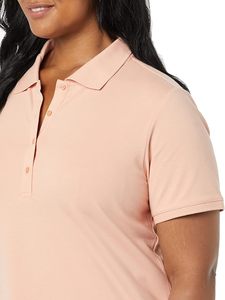 T-shirt décontracté en jersey tricoté respirant à manches courtes de couleur unie pour femme - Product Image 3