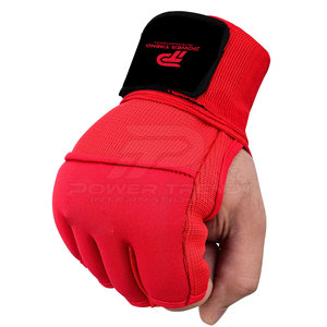 Sports Training Neoprene Gel <b>Wrap</b> Reusable Cooling <b>Heating</b> Pack Fingerless Lace-Up Closure for Boxing Kickboxing MMA Wrist Hand - Product Image 4