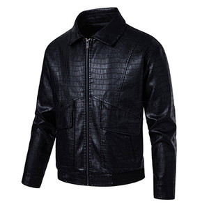 High Street Style Men's Cow <b>Leather</b> Canvas Fashion <b>Jacket</b> Custom Colors Best Quality Latest Wholesale Price OEM Service - Product Image 5