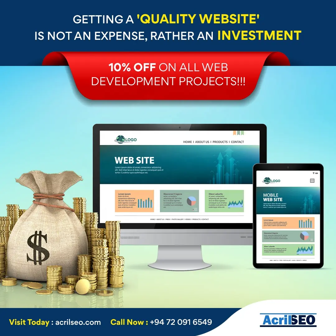 We Build You An Amazing Website [SEO friendly + Mobile friendly website] Acril SEO