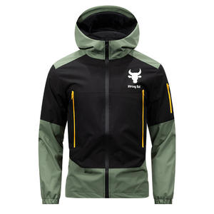 <b>Men's</b> Cross-border Sports Leisure Bomber <b>Jacket</b> Winter Work Top Windproof Hood Stand Zipper Reversible Loose Fit Canvas Fabric - Product Image 3
