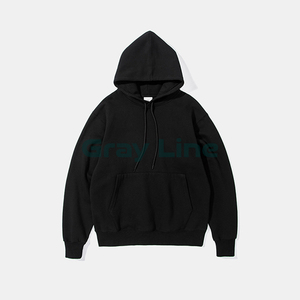 Sudadera con capucha para hombre, estilo oversized, 430 g/m², con bolsillos tipo canguro, 100 % algodón, cálida, con hombros caídos, para hombre. - Product Image 3