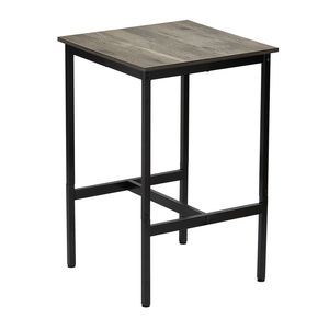 Sturdy Metal Frame High Top Pub Table <b>Small</b> Kitchen Dining Cocktail Coffee Counter Easy Assembly <b>Bar</b> Height Desk - Product Image 3