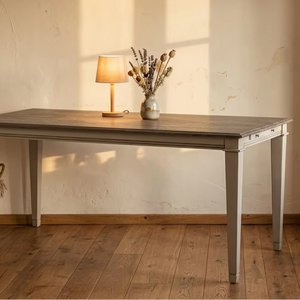 Table à manger en bois massif Contesa, écologique, durable, design moderne et minimaliste, finition naturelle, pour la maison et les restaurants - Product Image 4