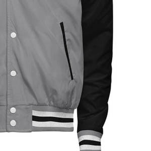 New Trendy <b>Leather</b> Sleeve Chenille Patches Premium Design Stand Varsity <b>Jacket</b> Wholesale <b>Men</b> Custom High Quality Baseball <b>Jacket</b> - Product Image 6