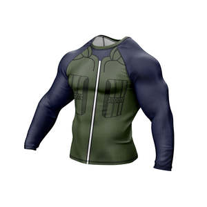 Factory-Made Lightweight Men's Rash Guard Latest Collection Full <b>Sleeves</b> and Regular Length Breathable Feature on Sale - Product Image 4