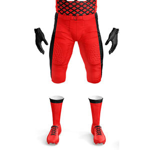 Uniforme de football américain sur mesure taille XL, respirant, léger, confortable, manches courtes, grande taille, impression sérigraphique - Product Image 5