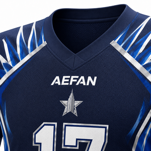 AEFAN Men's American <b>Football</b> Jersey Set <b>Black</b> Red <b>White</b> V-Neck Short Sleeve Moisture Wicking Regular Fit Summer 100% Polyester - Product Image 5