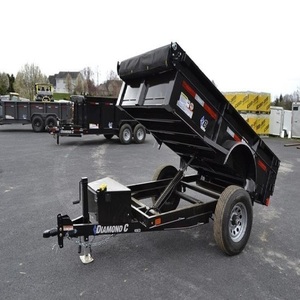 Remorque agricole de qualité industrielle conçue pour un transport efficace des matériaux, avec deux essieux, quatre roues et un moteur puissant - Product Image 3