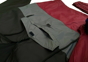 Ensemble de survêtement imperméable et léger coupe-vent en tissu froissé, couleur contrastante, respirant, à manches longues, pour le sport (vente en gros) - Product Image 5