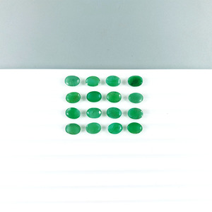 Émeraudes zambiennes naturelles, ovales calibrées 5x7mm, pierres précieuses facettées naturelles, prêtes à l'emploi pour la création de bijoux. - Product Image 2