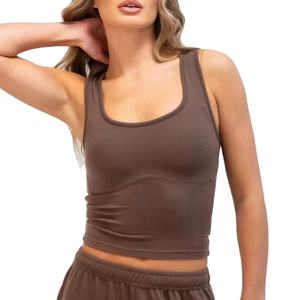 Camiseta Deportiva de Primera Calidad para Mujer, Sin Costuras, Sin Mangas, para Gimnasio, Fitness, Yoga, Correr, Ropa Deportiva - Product Image 4