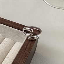 S925 sterling silver Korean fashion niche design U-shaped ring Korean style niche design ring wholesale - Product Image 4