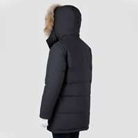 Veste matelassée unisexe réversible coupe-vent à col montant personnalisé en toile enduite de polyester de haute qualité pour l'hiver