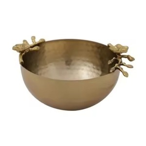 Modern Metal Chocolate Bowl Antique Finished Candy Serving Bowl Dessert Dish Kitchen Dining Table Decor - Product Image 6