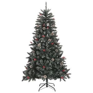 59.1 \ "albero di natale artificiale in PVC verde con supporto per decorazioni Festive - Product Image 2