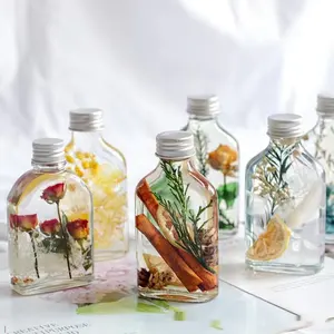 100ml 250ml 350ml Parfum de maison Parfum naturel Bouteille en verre en gros Bouteille en verre d'herbier préservé pour la décoration florale