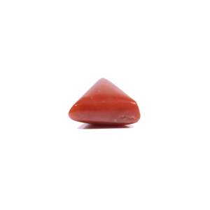5.55 Carat Oval Cabochon Synthetic Red Coral Loose Gemstone 4x6mm High Quality for Fine Jewelry - Product Image 3