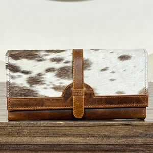 2026 High Quality Genuine Cowhide Leather <b>Wallets</b> for Women Slim <b>Wallet</b> <b>Trifold</b> Hot Selling Leather Western Clutch Purse <b>Wallets</b> - Product Image 4