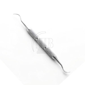 Curettes chirurgicales dentaires manuelles en acier inoxydable, instruments de soins parodontaux de précision, chirurgie buccale, nettoyage, réutilisables, ergonomiques - Product Image 4