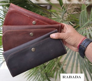 Portefeuilles en cuir pour femmes de créateur de couleur marron portefeuille à main pour femmes avec 100% véritable cuir véritable véritable pochette faite à la main pour les filles - Product Image 1