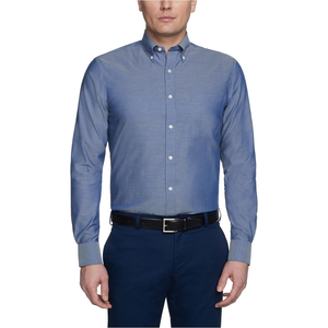 Chemise habillée blanche unie pour homme à manches longues en coton premium, coupe classique, respirante – Vente en gros de chemises habillées pour homme - Product Image 5