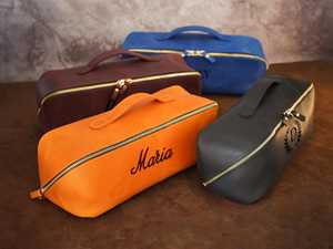 Premium Genuine Leather Toiletry Bag <b>Mens</b> Dopp <b>Kit</b> Travel Wash Bag <b>Shaving</b> <b>Kit</b> Organizer Bulk Custom Brand TYG-0245 - Product Image 5