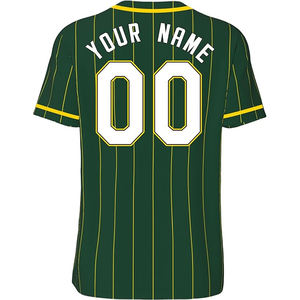 Jersey de Béisbol y Sóftbol para Hombre, Cuello en V, Manga Corta, Corte Regular/Ajustado, 100% Algodón Orgánico, Secado Rápido, Antibacterial, Protección UV, Superventas - Product Image 4