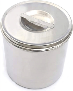Recipiente para Curativos de Acero Inoxidable de Primera Calidad, 7x7'', Instrumentos Quirúrgicos, Hospitalarios, Aprobado por CE ISO13485 - Product Image 2