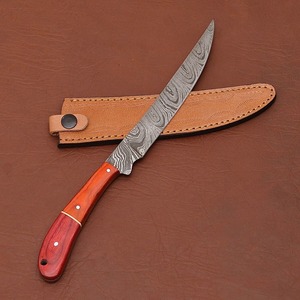 Custom Damascus Steel <b>Kitchen</b> <b>Knife</b> – <b>Sharp</b> 7" Blade for Professional Use Pakka wood handle Bevel edge <b>knife</b> - Product Image 4