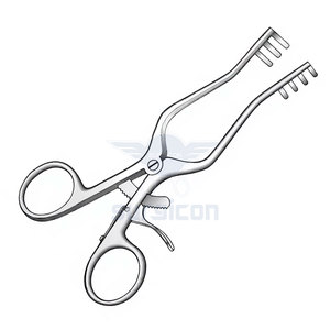 เครื่องมือผ่าตัดแบบยึดติดด้วยตัวเอง Weitlaner Retractor ขนาด 24.5 ซม. / 9-1/2 นิ้ว ฟันขนาด 3:4 คม ทำจากสแตนเลส - Product Image 5