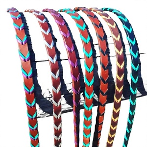Rênes de course en cuir tressé faites à la main, durables, légères et multifonctionnelles pour l'équitation, prêtes à être expédiées - Product Image 1