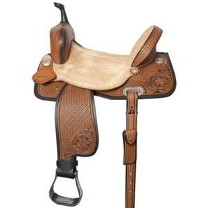 Silla de montar antigua para caballo, precio de fábrica, cuero auténtico de búfalo, silla de montar inglesa para carreras, hecha a mano, ecológica, para carreras de caballos - Product Image 5