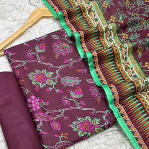 Nuevo Conjunto de Salwar Kameez Formal de Algodón de 3 Piezas para Mujer, Estilo Veraniego, Color Elegante, Alta Calidad, Pakistán - Product Image 1