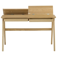 Table d'étude en bois durable LUOOMA de style moderne du milieu du siècle, avec installation facile et pieds robustes pour le bureau à domicile