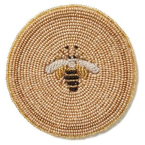 High quality hand made Home Decorative <b>beaded</b> Checked <b>Coaster</b> Unique cute <b>beaded</b> Durable Boho style <b>coaster</b> - Product Image 4