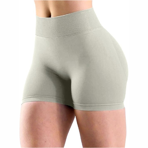 Shorts de yoga sans couture taille haute pour le sport et le fitness, en Spandex/Modal 220g – Vente chaude - Product Image 3
