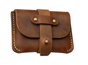 Travel Leather Card <b>Holder</b> Pouch - Product Image 3