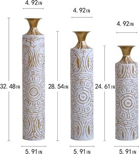 Vase à fleurs artisanal de luxe finition or – Produit décoratif haut de gamme pour fabricants de meubles, fournisseurs de décoration intérieure et détaillants - Product Image 3