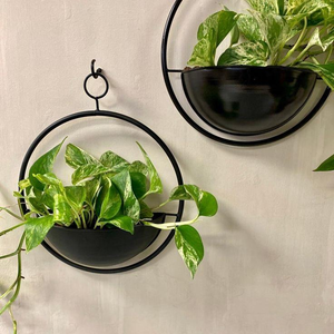 Maceta Colgante de Metal Rústico de Forma Circular para Decoración del Hogar y Jardín con un Precio Increíble - Product Image 3