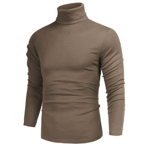<b>Mens</b> Turtle Neck Shirt Custom Fit Cotton <b>Stretch</b> Fabric OEM ODM Factory Direct Low MOQ Soft Breathable All Season Worldwide - Product Image 1