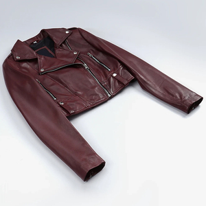 Men’s Classic <b>Biker</b> Leather <b>Jacket</b> – Slim Fit Motorcycle <b>Jacket</b> with Durable Zipper and Modern Design Made By GLOVES City - Product Image 6